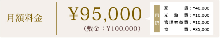 月額￥95,000